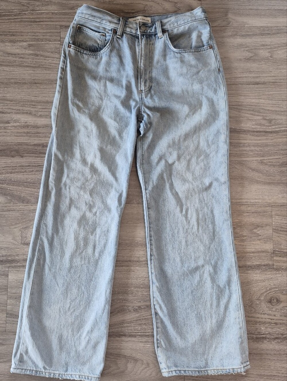 Denim Forum The Farrah Hi-Rise Wide Jean